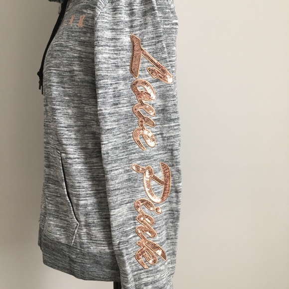 HTF PINK VS Bling Perfect Full Zip Hoodie New With Tag RARE - Picture 2 of 8